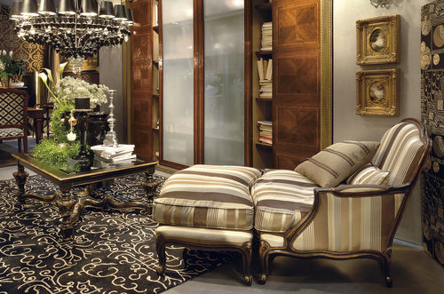 Fauteuil classique - OTTOCENTO - MEDEA - en tissu / avec repose-pieds