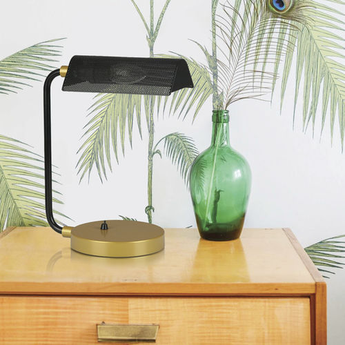Lampe de table - ELDA - BROSSIER SADERNE - de chevet / en métal perforé / contemporaine