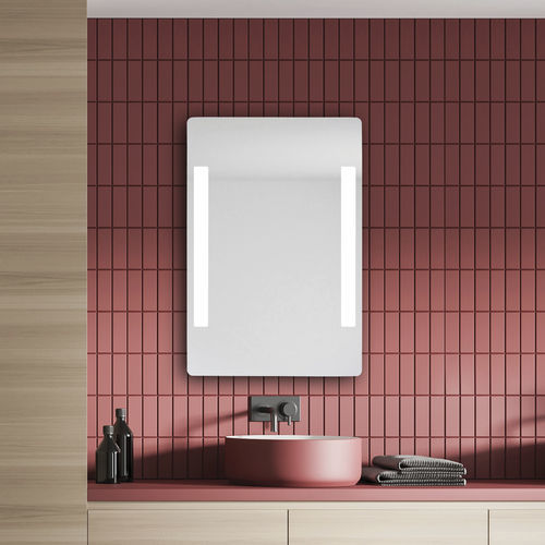 Miroir de salle de bain lumineux (LED) - ALBURY - BROSSIER SADERNE - mural / professionnel / contemporain