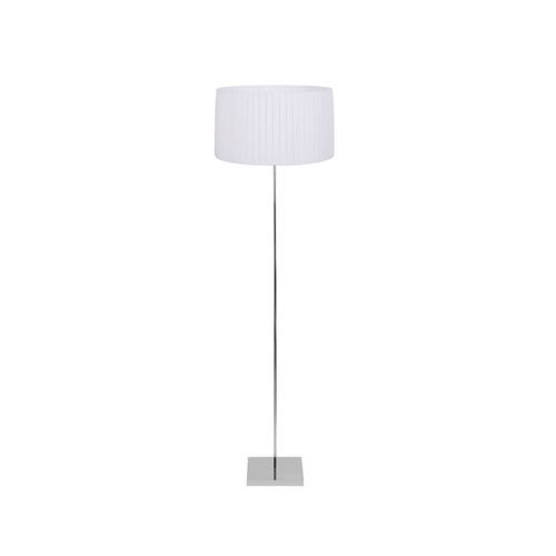 Lampe sur pied - ANTERO - BROSSIER SADERNE - en métal chromé / en tissu / contemporaine
