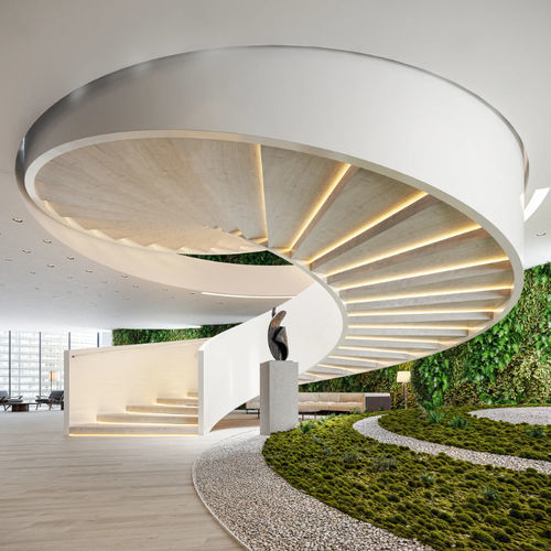 Escalier hélicoïdal - CORIAN - Marretti - à marches en composite / professionnel / d'intérieur