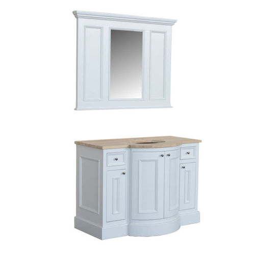 Meuble vasque à poser - HOLT02+HOLT03 - Kenny&Mason - en chêne / en marbre / en porcelaine