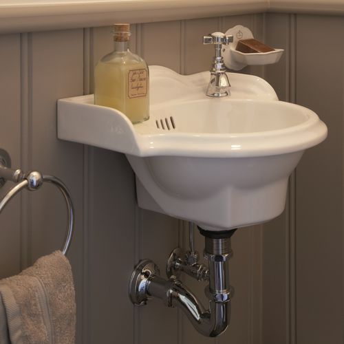 Vasque suspendue - LONDON CLOAKROOM - Kenny&Mason - en porcelaine / fait main / brillante