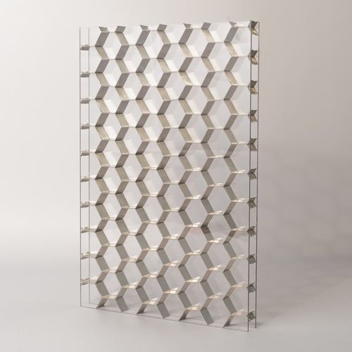 Panneau pour porte - HEXABEN LARGE - BENCORE - d'éclairage / en composite / en aluminium