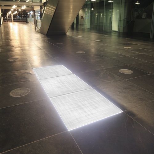 Plancher technique en composite - JUNO - Nesite - rétroéclairé / à économie d'energie / d'intérieur