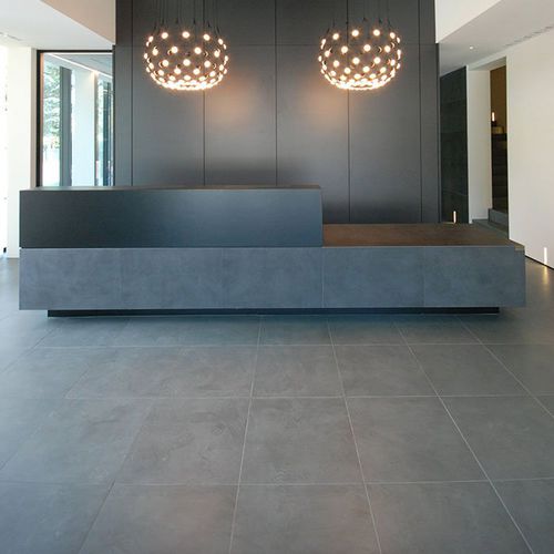 Plancher technique en grès - Sintered material - Nesite - hydrofuge / ignifuge / acoustique