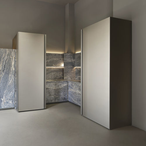 Cuisine contemporaine - atelier - minotti cucine - en bois / en pierre / avec îlot