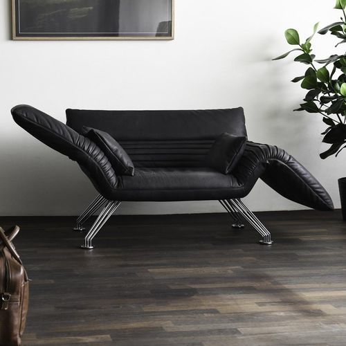 Canapé compact - DS-142 - de Sede AG - contemporain / en métal / en cuir