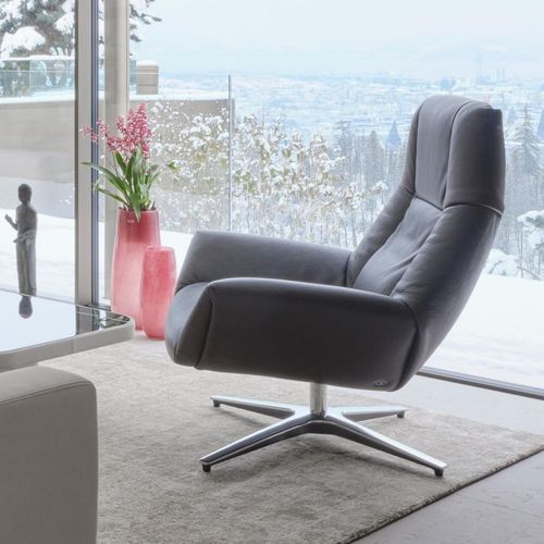 Fauteuil relax contemporain - DS-149 LEJO - de Sede AG - en cuir / en acier / avec repose-pieds