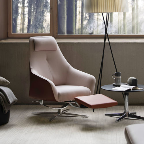 Fauteuil relax contemporain - DS-277 - de Sede AG - en cuir / en tissu / avec repose-pieds
