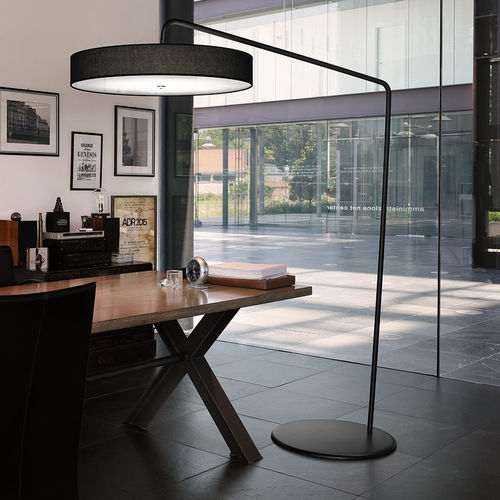 Lampe sur pied - CORNER - modo luce - en métal / en verre opalescent / en tissu