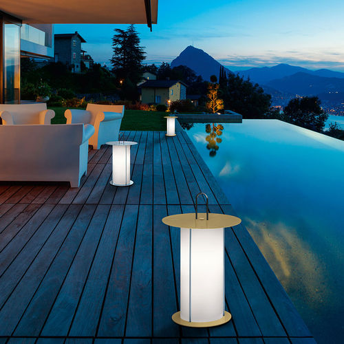 Lampe de sol - DIOGENE - modo luce - en métal / en polyester / contemporaine