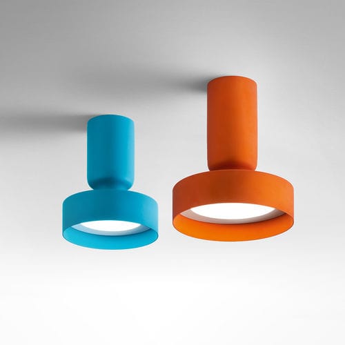 Plafonnier contemporain - HAMMER - modo luce - rond / en métal / à LED