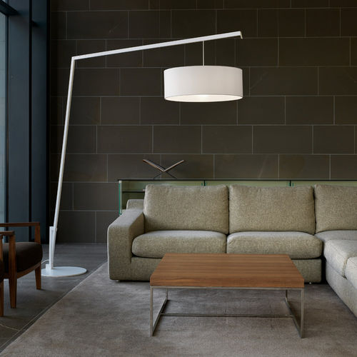 Lampe sur pied - ANGELICA - modo luce - en métal peint / en tissu / en polyester