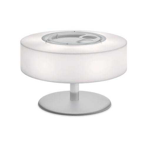 Table basse contemporaine - ATOLLO TAVOLO - modo luce - en métal peint / en polyéthylène / ronde