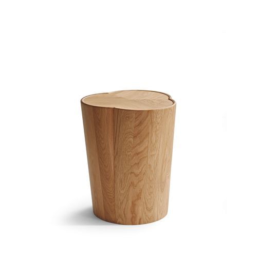 Table d'appoint en bois massif - Sooso - Walter Knoll - avec piètement en bois massif / cylindrique / sculpturale