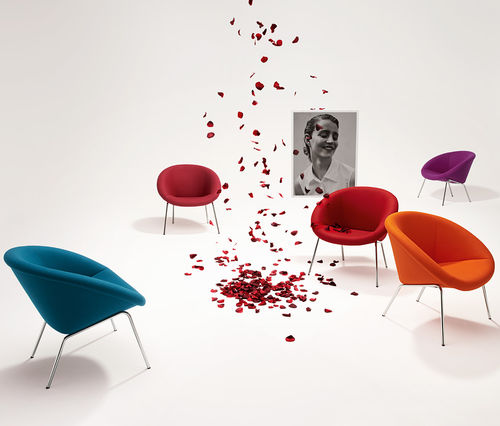 Fauteuil contemporain - 369  - Walter Knoll - en tissu