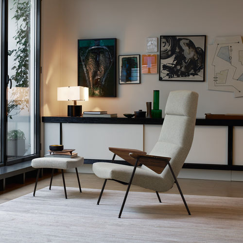 Fauteuil contemporain - VOTTELER - Walter Knoll - en tissu / en acier