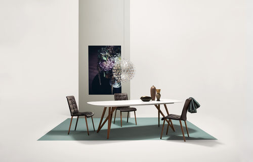 Chaise contemporaine - LIZ - Walter Knoll - d'intérieur / en tissu / en cuir