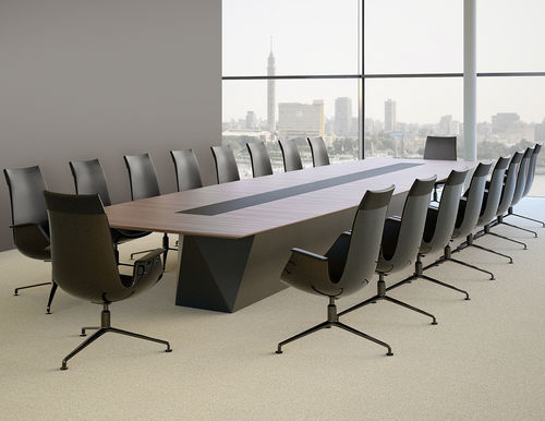 Table de réunion contemporaine - SCALE-MEDIA - Walter Knoll - en bois / rectangulaire / professionnelle