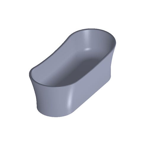 Baignoire ovale - ELEGANCE - Dado Creations Pty (LTD) - à poser / en composite / double