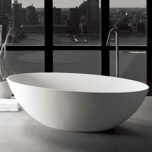 Baignoire ovale - LONDON - Dado Creations Pty (LTD) - à poser / en composite quartz / blanche