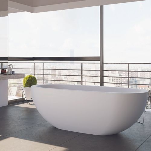 Baignoire ovale - MOLOKO - Dado Creations Pty (LTD) - en îlot / en Solid Surface / en pierre