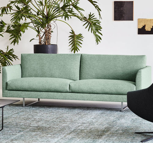 Canapé contemporain - AXEL - MONTIS - en tissu / en cuir / noir