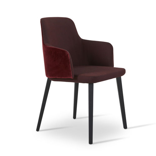 Chaise contemporaine - BACK ME UP - MONTIS - d'intérieur / en tissu / en cuir