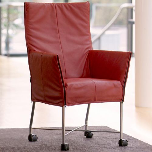 Chaise contemporaine - CHAPLIN - MONTIS - d'intérieur / en tissu / en cuir