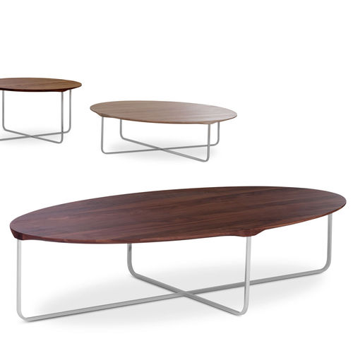 Table basse contemporaine - FLINT - MONTIS - en bois / rectangulaire / ronde
