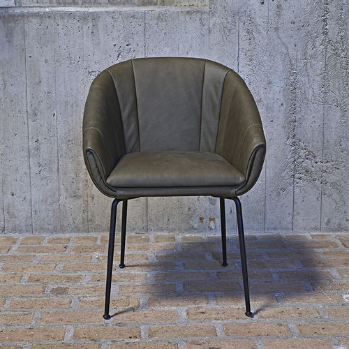 Chaise contemporaine - LUNA - MONTIS - d'intérieur / en tissu / en cuir