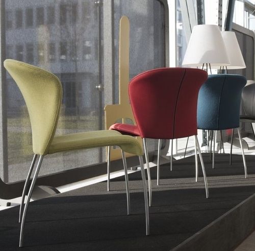 Chaise contemporaine - CALLA - MONTIS - d'intérieur / en tissu / en cuir
