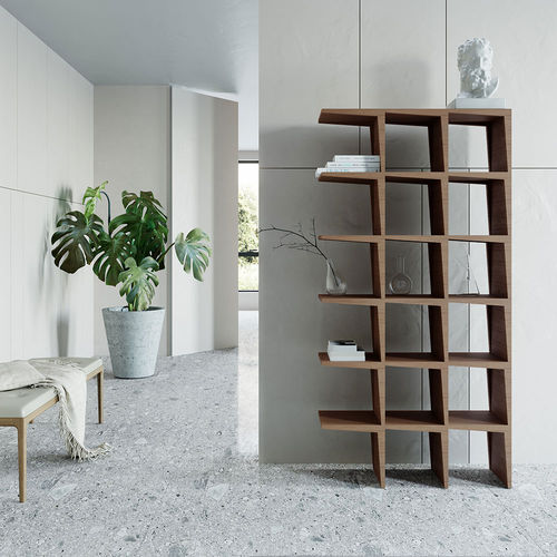 Étagère contemporaine - Kant - MORELATO - en frêne / blanche / grise