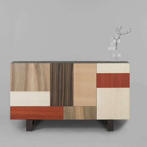 Buffet contemporain - Fantesca - MORELATO - en padouk / en placage de bois / en noyer