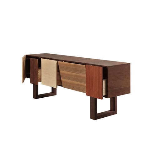 Buffet sur pieds hauts - Big John - MORELATO - contemporain / en padouk / en placage de bois