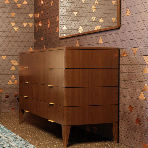 Commode contemporaine - Vittorio - MORELATO - en cerisier / avec tiroir / fait main