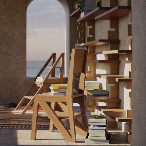 Chaise contemporaine - Scala - MORELATO - de cuisine / pour chambre à coucher / en frêne