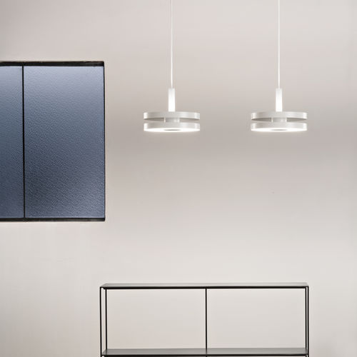 Suspension - LED MACHINE - PRANDINA - en métal / en méthacrylate / en opale