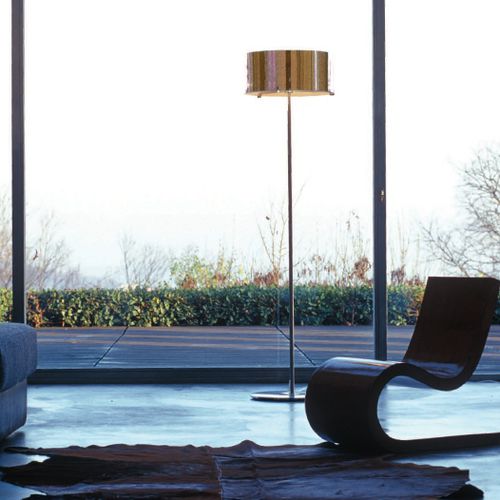 Lampe sur pied - CPL - PRANDINA - en métal chromé / en nickel / en verre soufflé