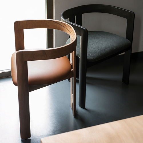 Chaise contemporaine - PIGRECO - Tacchini - d'intérieur / en tissu / en cuir