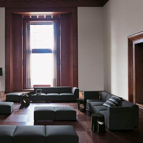 Canapé modulable - QUADRO - Tacchini - contemporain / en tissu / marron