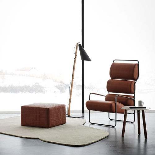 Fauteuil contemporain - SANCARLO - Tacchini - en tissu / marron / par Achille Castiglioni