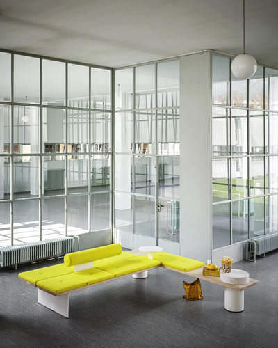 Banquette modulable - GALLERIA - Tacchini - contemporaine / en tissu / pour établissement public