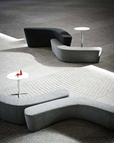 Banquette modulable - POLAR PERCH - Tacchini - contemporaine / en tissu / avec dossier