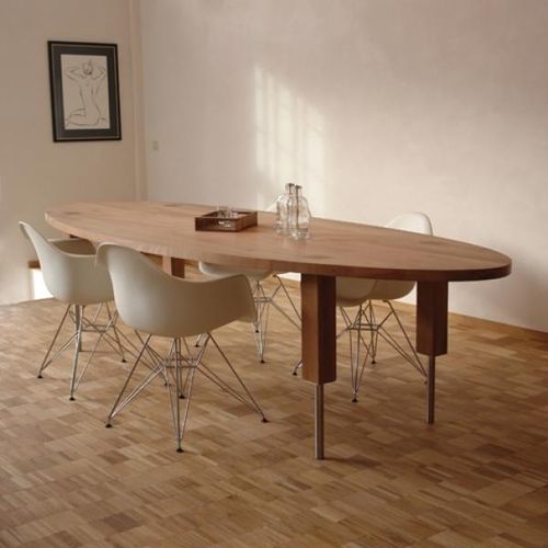 Table de conférence contemporaine - JELLE  - Pilat & Pilat - en bois / ovale / ronde