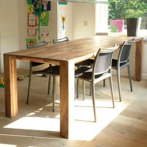 Table contemporaine - SILKE - Pilat & Pilat - en bois / rectangulaire