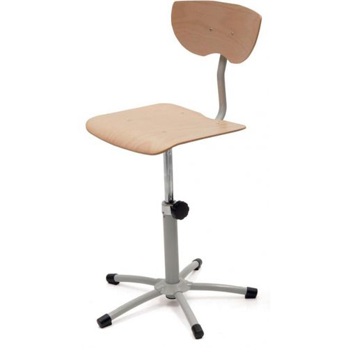 Chaise de travail en bois - MECHANICAL - Provost - piètement étoile / sans accoudoirs / à hauteur réglable