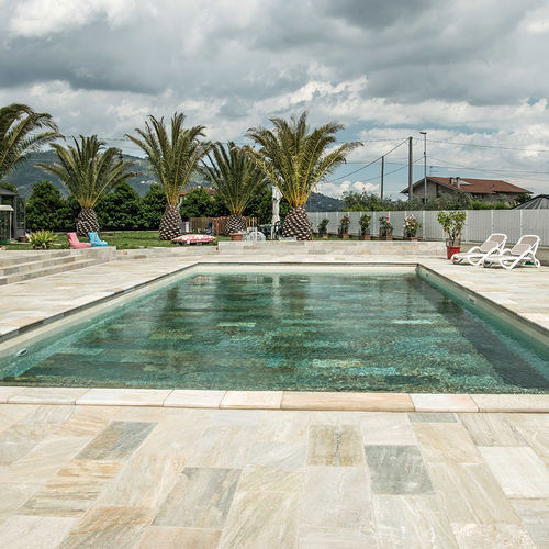 Dallage en pierre naturelle - Artesia S.r.l - d'extérieur / pour plage de piscine / mat