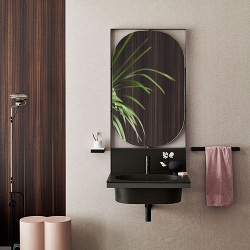Meuble vasque suspendu - ELLE OVALE - LAVAGNA  CEMENTO - Ceramica Cielo - en céramique / contemporain / sans porte